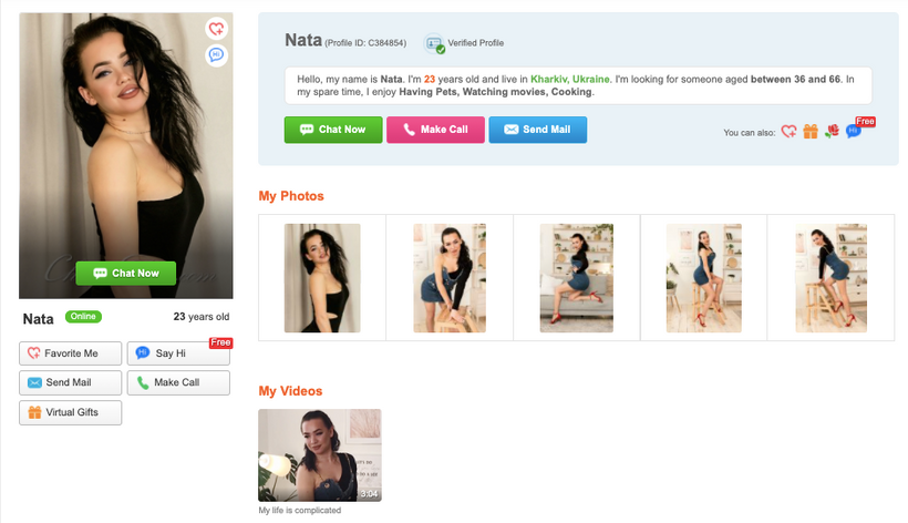 girls profiles at FindRussiaBrides
