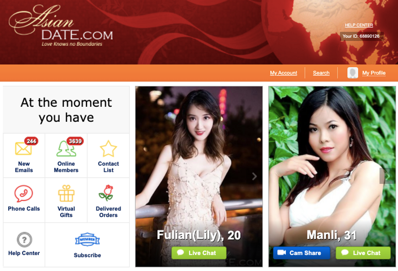 meet attractive asian beauty at AsianDate