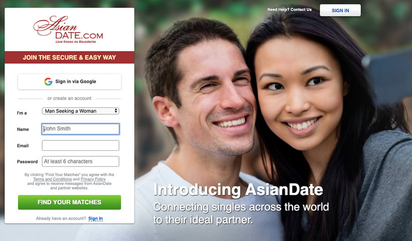 AsianDate dating website review