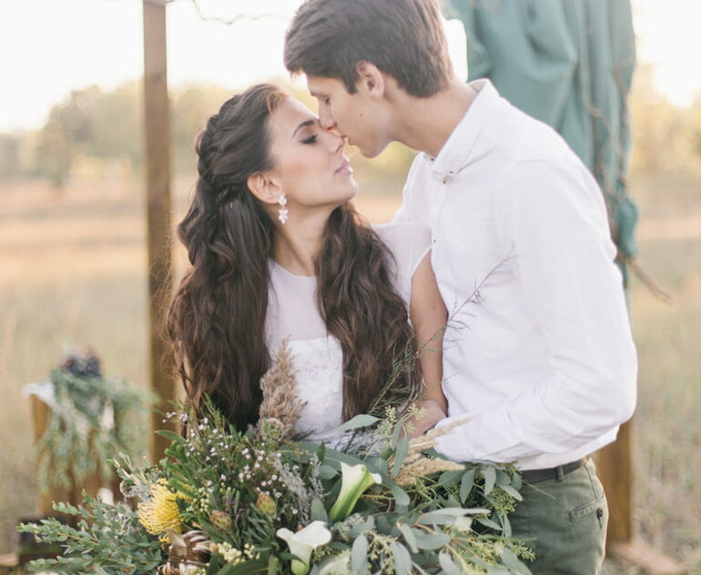 foreign bride with husband