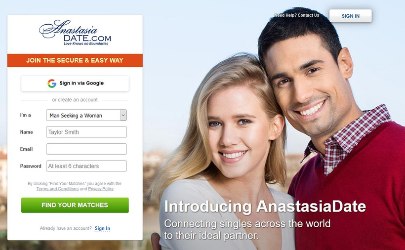 AnastasiaDate dating website review