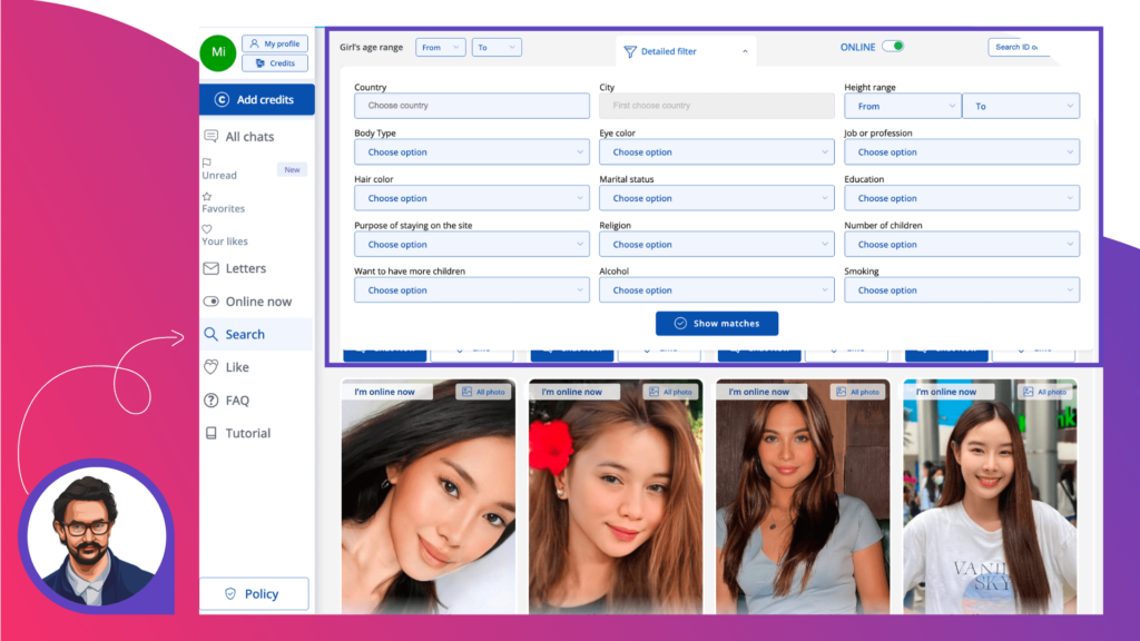 Search and filters _ Source_ SakuraDate.com